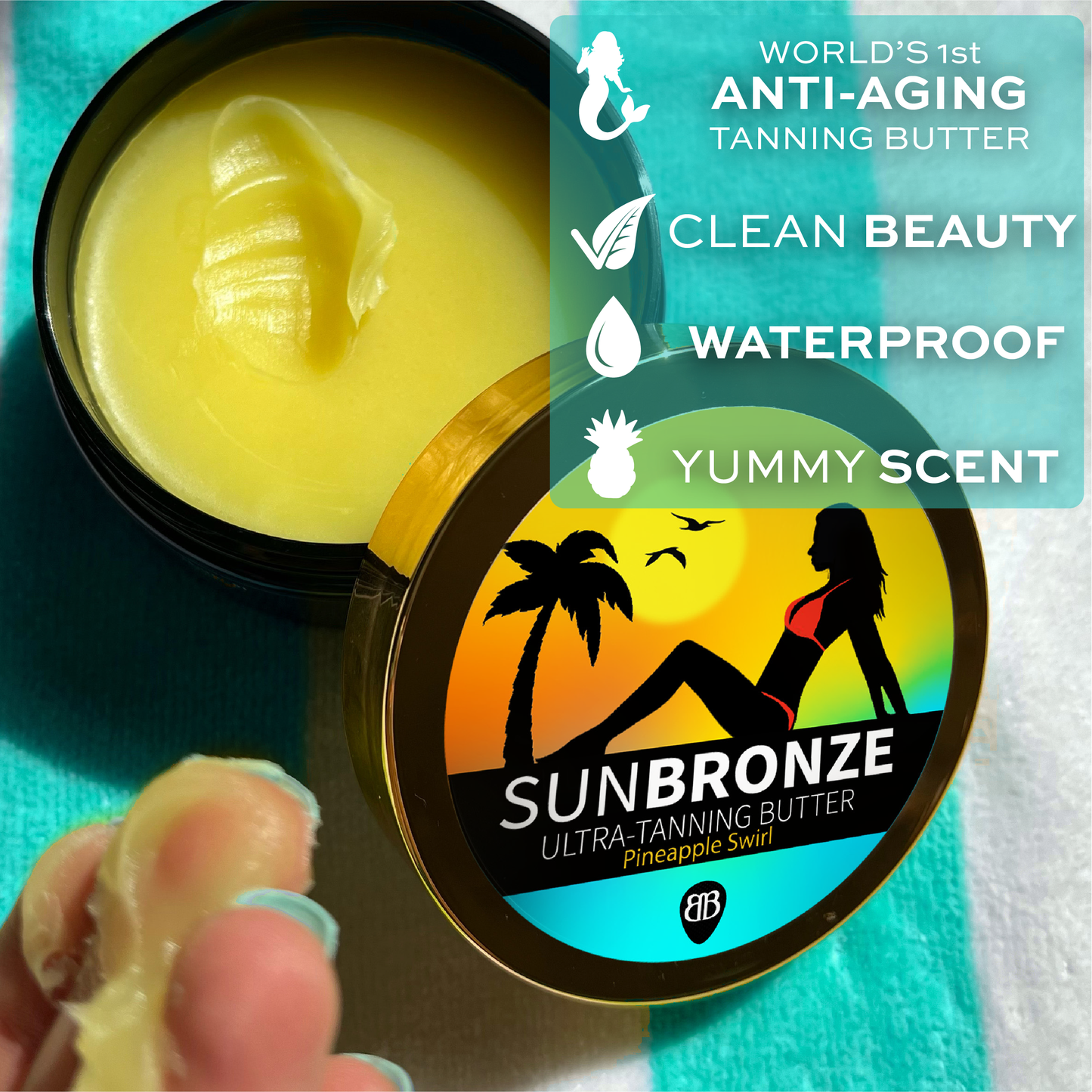 Sun Bronze Ultra-Tanning Butter 🍍 Pineapple Swirl