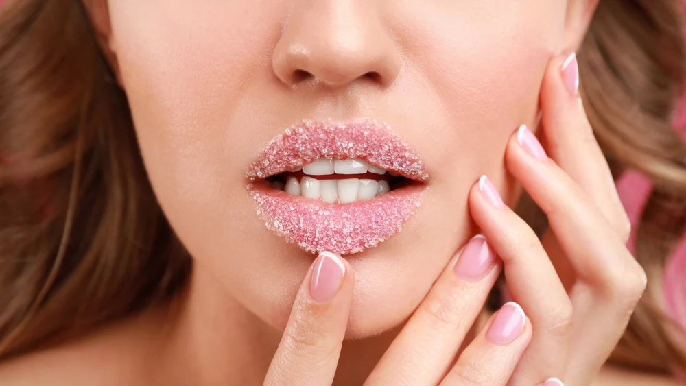 Scrub — massage onto lips